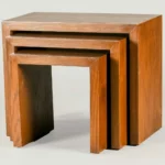 Small wooden tables