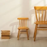 Small and big wooden chair