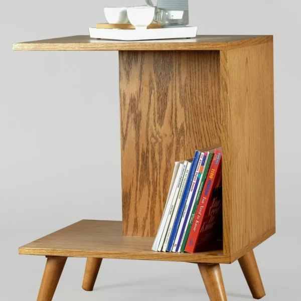 Small bedside table made from wood